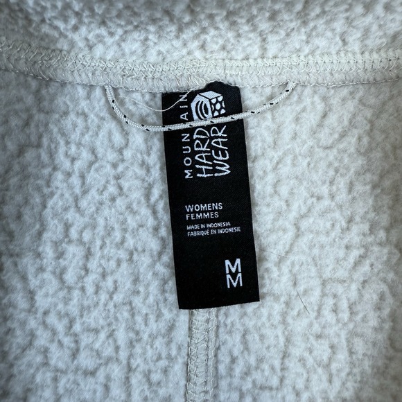 Mountain Hardwear HiCamp‎ Fleece Jacket Womens Medium Cream White Long Full Zip - Picture 4 of 11